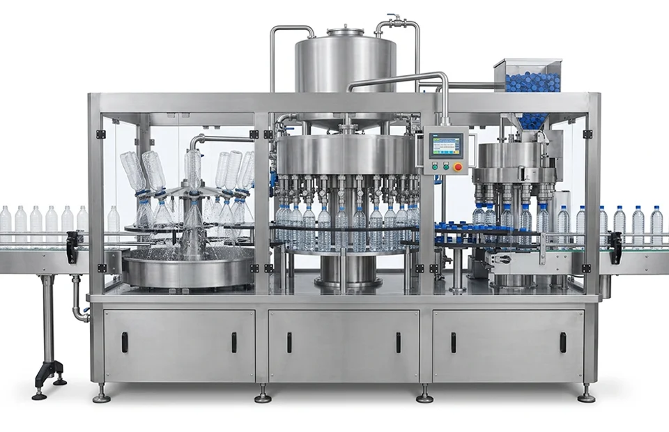 Automatic Combi-Block Rinsing, Filling and Capping Machine