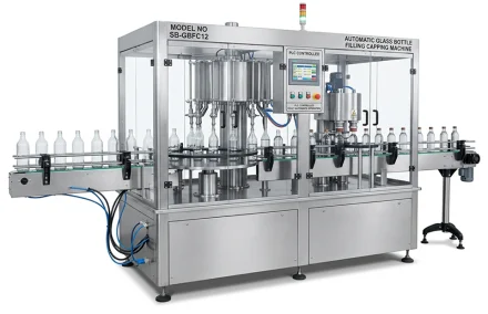 Automatic Glass Bottle Filling Capping Machine