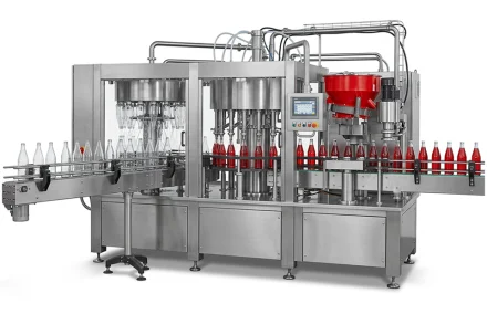 Automatic Glass Bottle Rinsing Filling Capping Machine