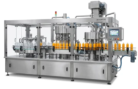 Automatic Hot Juice Rinsing Filling Capping Machine