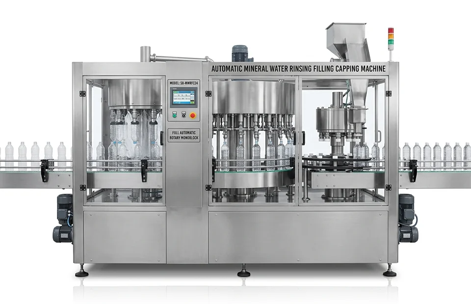 Automatic Mineral Water Rinsing Filling Capping Machine