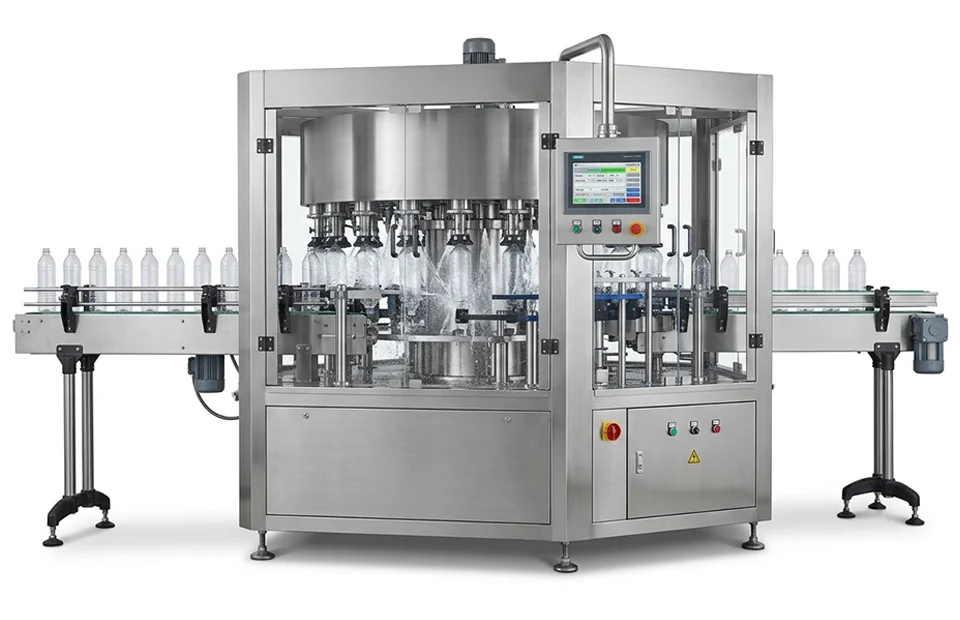 Automatic Rotary Bottle Washing Machine