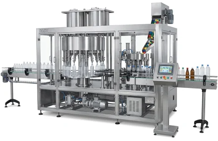 Automatic Rotary Gravity Type Liquid Filling and Capping Machine