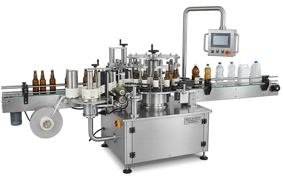 Automatic Rotary Wet Glue Sticker Labelling Machine