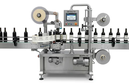 Automatic Wine Bottle Sticker Labelling Machine